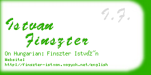 istvan finszter business card